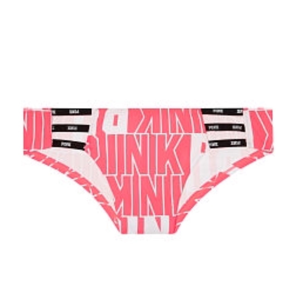 New Victoria’s Secret PINK Mini Logo Strappy Cheekster Panties - XSmall